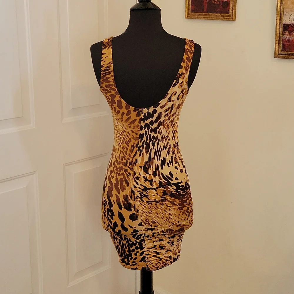 💥Animal Print Dress with Hoodie💥 - Picture 5 of 11
